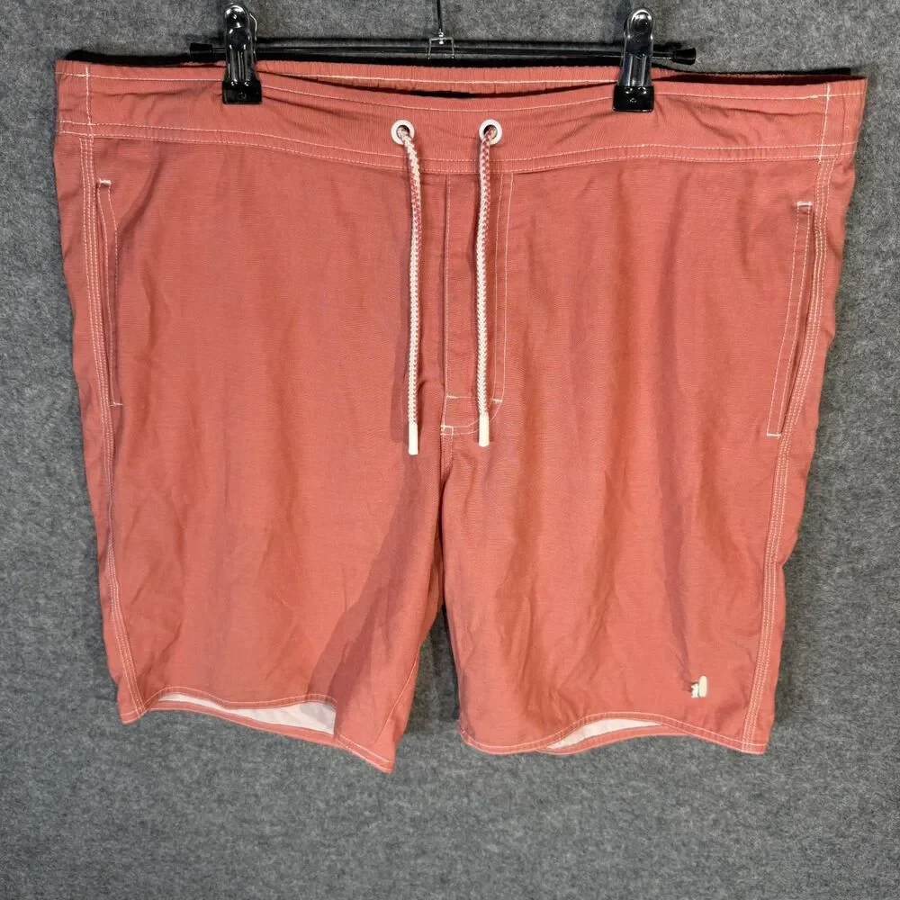 johnnie-O Mens Board Shorts‎ Red Color Size M